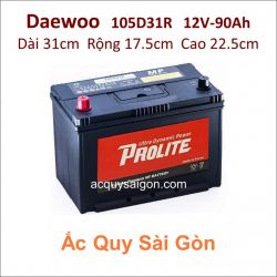 Ắc quy Prolite 12V 90Ah 105D31R (NX120-7)