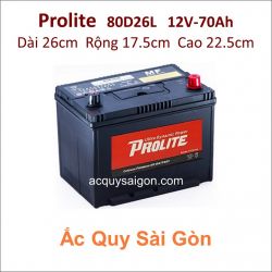 Ắc quy Prolite 12V 70Ah 80D26L (NX110-5L)