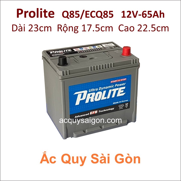 Ắc quy Prolite 12V 65Ah Q85 (EFB-ECQ85)