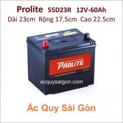 Ắc quy Prolite 12V 60Ah 55D23R (NS70R)