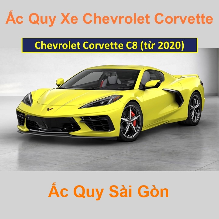 Bình ắc quy xe ô tô Chevrolet Corvette C8 (từ 2020)