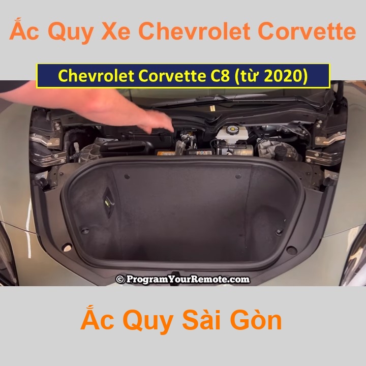 Bình ắc quy cho xe Chevrolet Corvette C8 (từ 2020) có công suất tầm 70Ah (cọc chìm – cọc nghịch) với các mã bình ắc quy phổ biến như AGM70