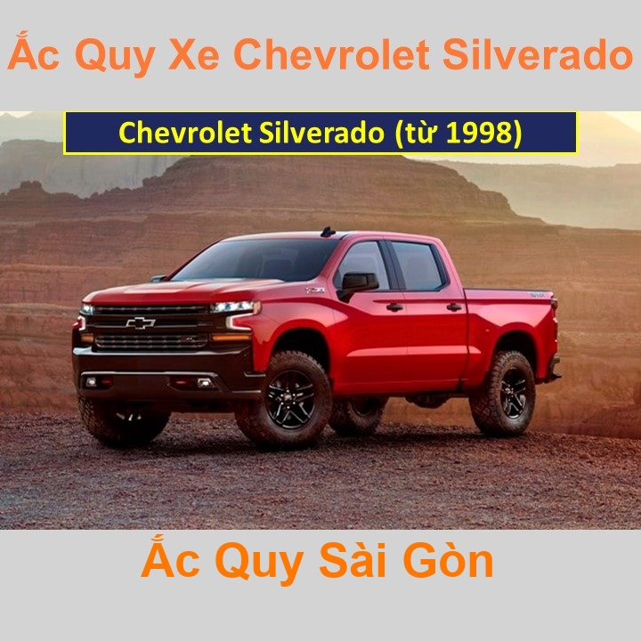 Bình ắc quy xe ô tô Chevrolet Silverado (từ 1998)