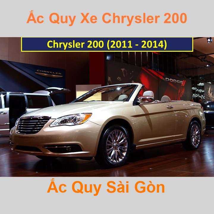 Bình ắc quy xe ô tô Chrysler 200 (đến 2014)