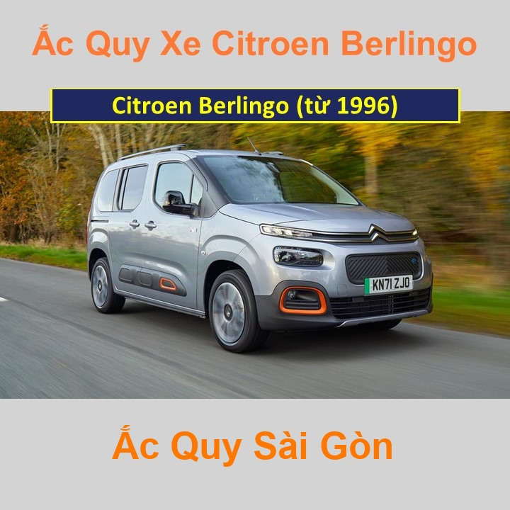 Bình ắc quy xe ô tô Citroën Berlingo (từ 1996)