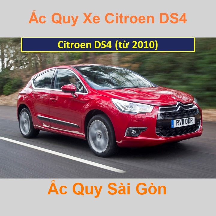 Bình ắc quy xe ô tô Citroën DS4 (từ 2010)