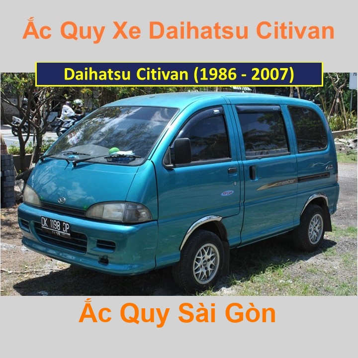 Bình ắc quy xe ô tô Daihatsu Citivan (1986 - 2007)