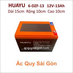 Ắc quy xe đạp điện HuaYu 12V 13Ah  6-DZF-13 (Siêu cấp)