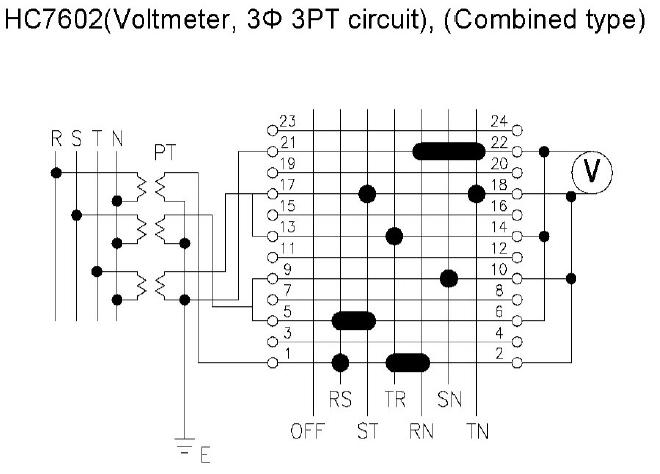 Chuyển mạch Volt 7 vị trí (HC7602) - Hivero