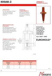 Sứ xuyên 36kV 630A M400AR-3/J - Euromold-Nexans