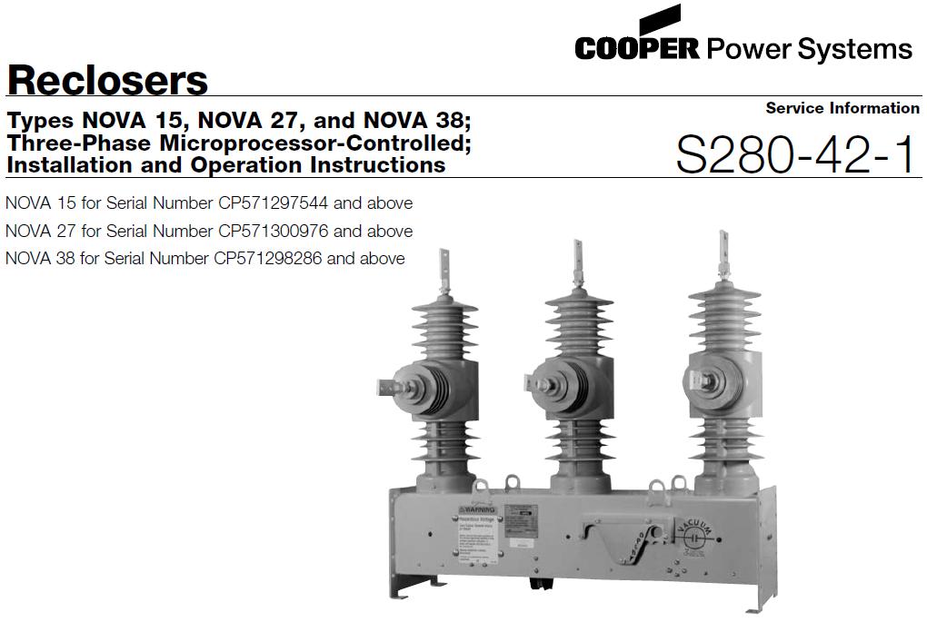 Cooper-Recloser-Nova