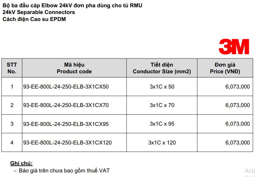 Elbow 24kV 1 pha