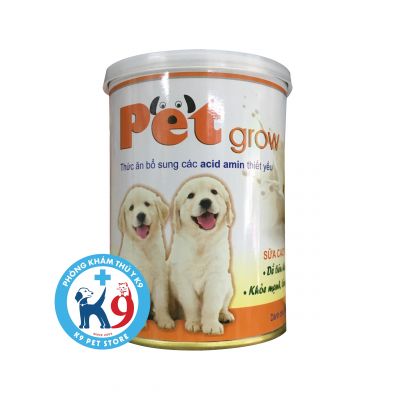 Sữa bột cho chó mèo con Pet Grow 200gr