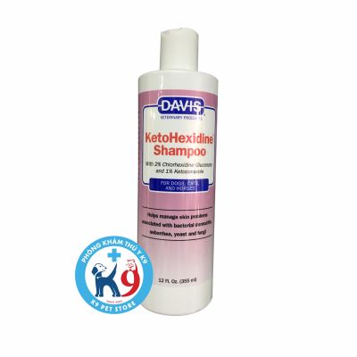 Davis Ketohexadine - Sữa tắm trị ngứa khuẩn, nấm da cho thú cưng 355ml