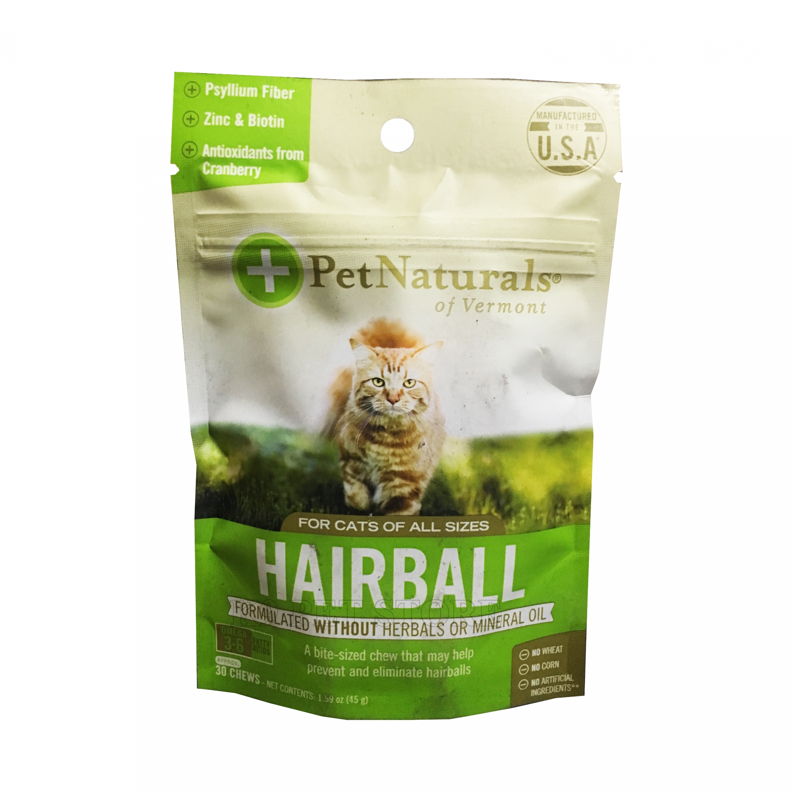 Viên nhai Hairball ngăn búi lông, giúp mượt lông ở mèo 30 viên/gói