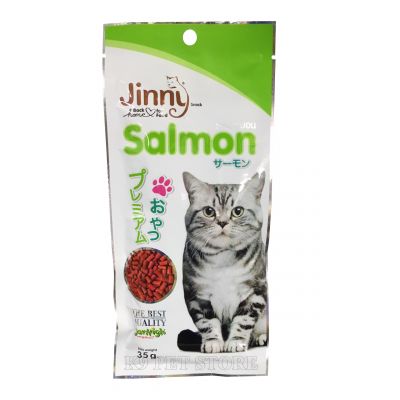 Thức ăn vặt cho mèo Jinny Snack Jehigh Salmon 35g