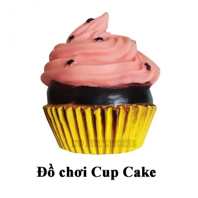 Đồ chơi cho chó gặm kêu chút chít bánh Cup Cake