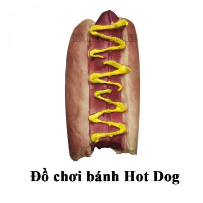 Đồ chơi cho chó gặm kêu chút chít bánh Hot Dog