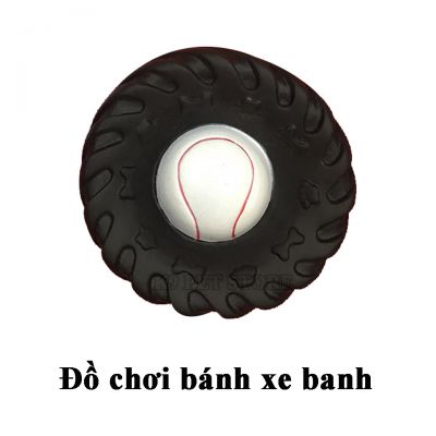 Đồ chơi cho chó gặm kêu chút chít bánh xe banh