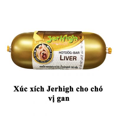 Jerhigh Hogdog Bar 150gr - Xúc xích cho chó vị gan