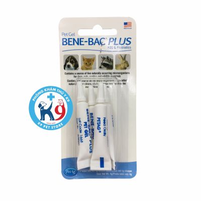 Men tiêu hóa Bene-bac Plus Pet Gel cho chó, mèo (4tuýp 1g)