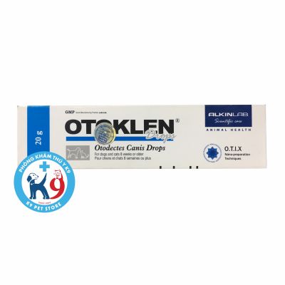 Trị viêm tai chó mèo Alkin Otoklen 20gr (hàng nhập khẩu Kỳ Nam)