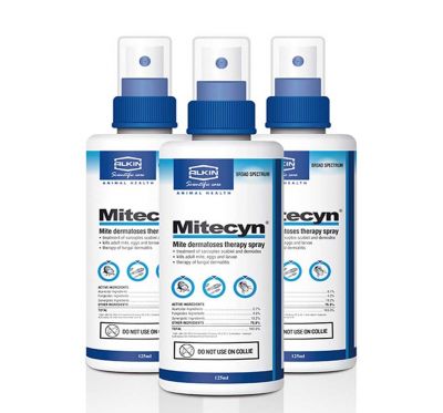 Alkin Mitecyn - Trị ghẻ, nấm, viêm da cho chó mèo 125ml (hàng nhập khẩu Kỳ Nam)