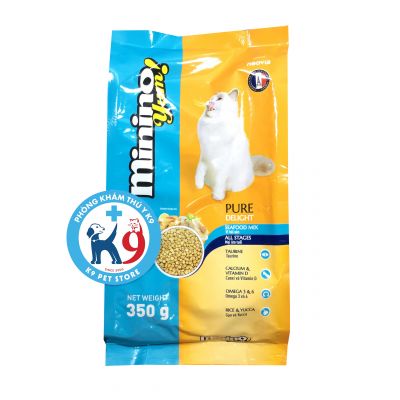 Thức ăn cho mèo, hamster mọi lứa tuổi Minino Yum 350gr