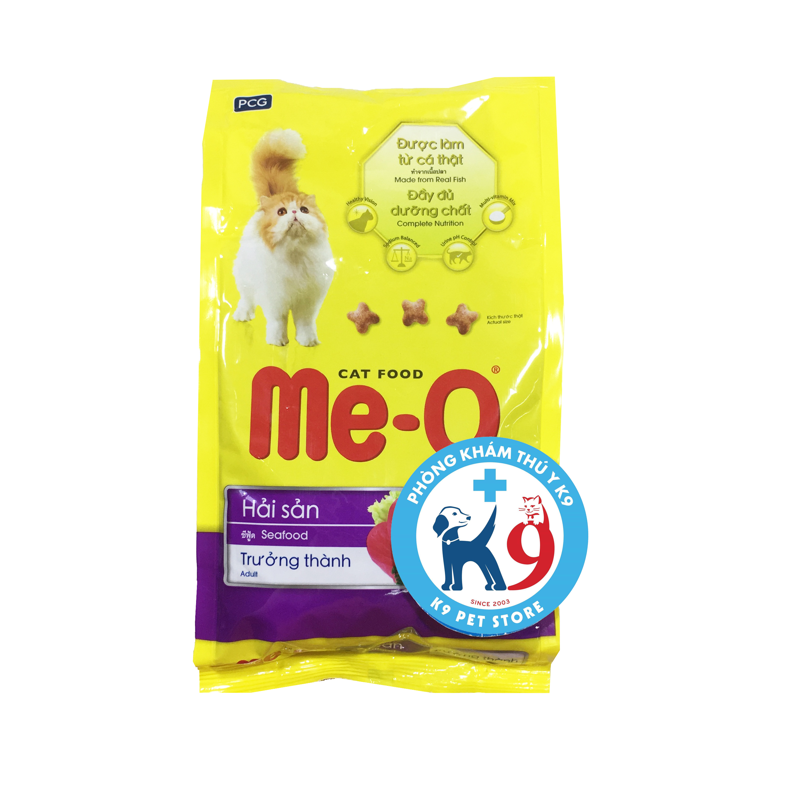 Thức ăn cho mèo trưởng thành Me-O vị hải sản 350gr
