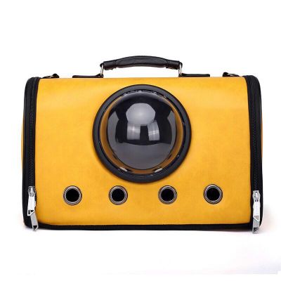 Túi phi hành gia ngang vận chuyển chó, mèo (màu vàng) 44x26x31cm