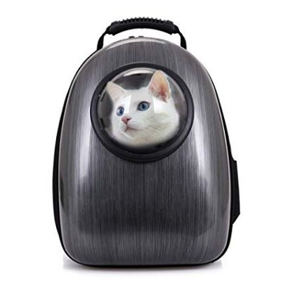 Balo phi hành gia đen vận chuyển chó mèo 40*15*10