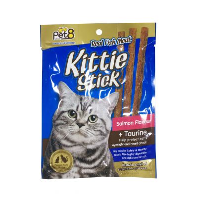 Snack que cho mèo Pet8 - Kittie Stick vị cá hồi