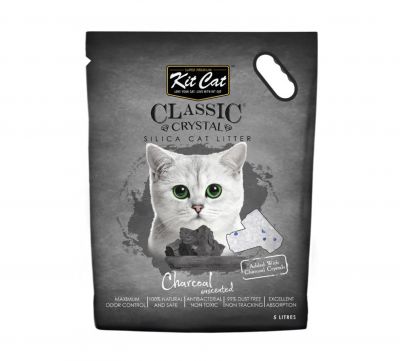 Cát thủy tinh Kitcat Classic Crystal túi 5l than