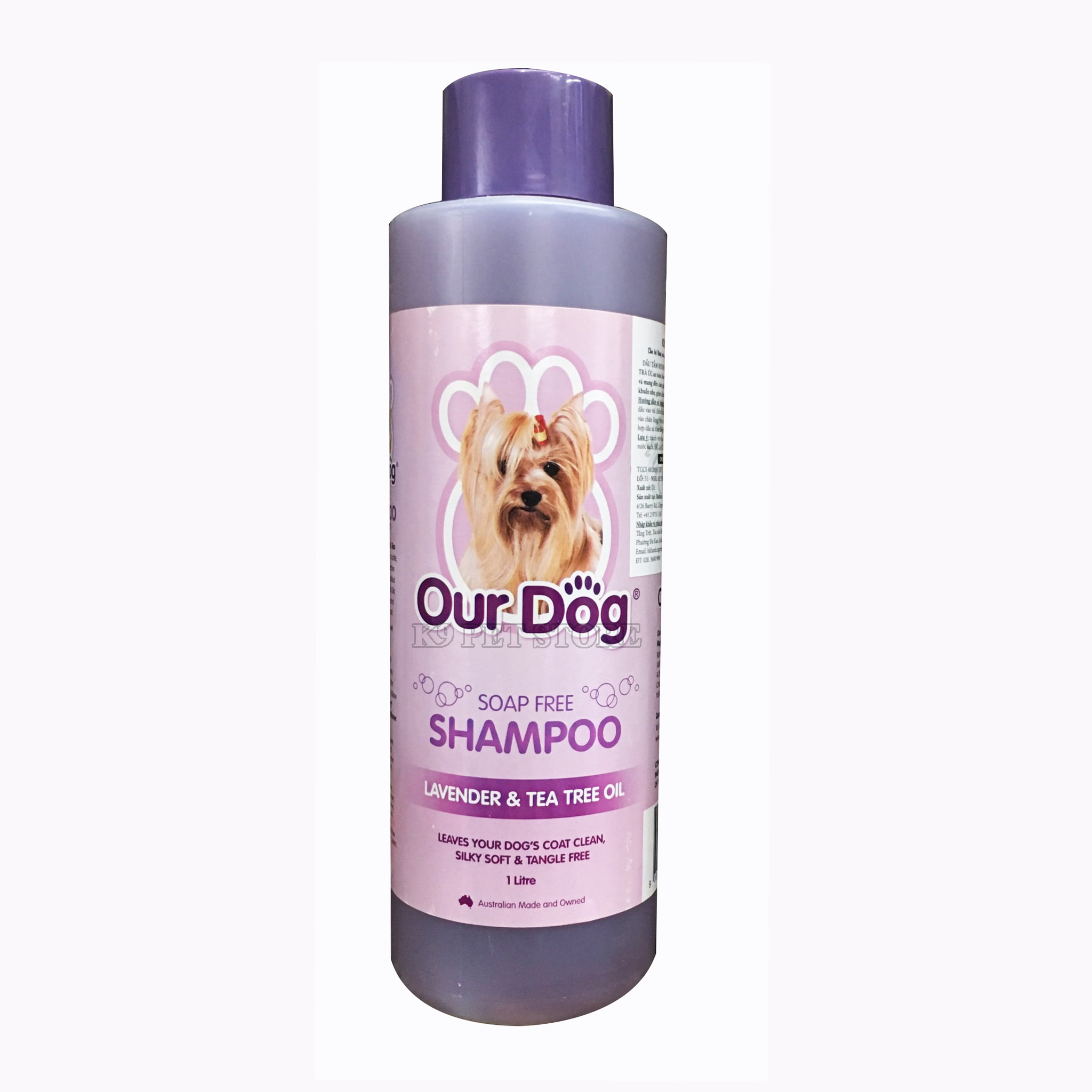 Sữa tắm Our Dog Tím - Hương Laveder và tinh dầu Úc 1l