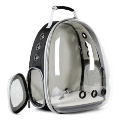 Balo Phi hành gia trong suốt vận chuyển thú cưng màu đen 40*15*10
