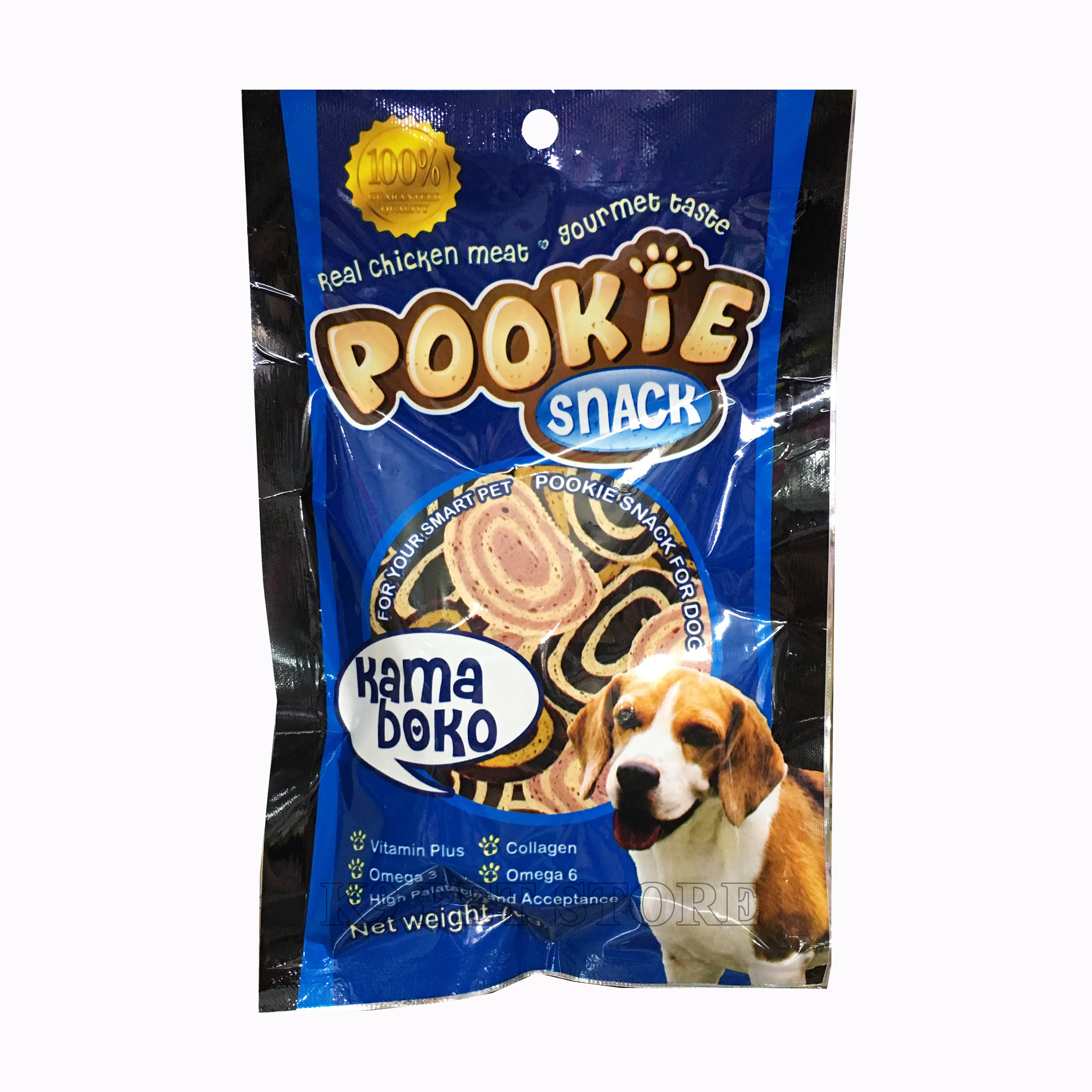 Bánh thưởng Pookie Snack Kama Boko cho chó gói 70gr