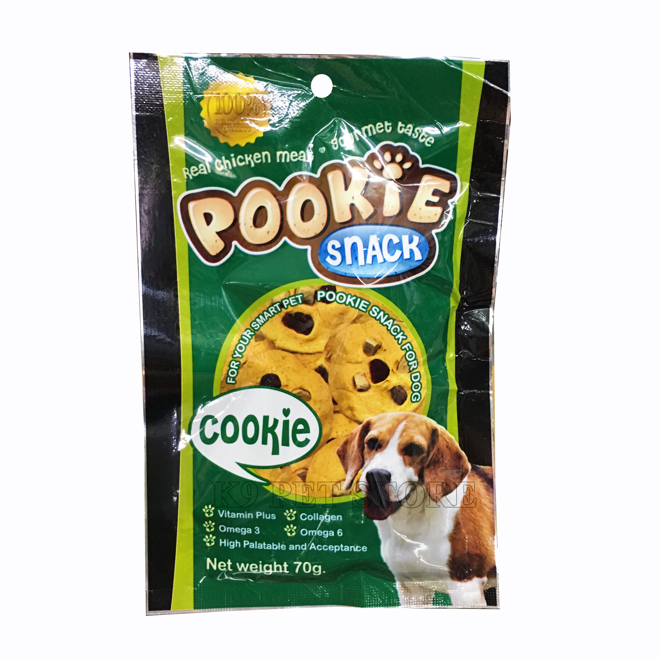 Bánh thưởng Pookie Snack Cookie cho chó gói 70gr