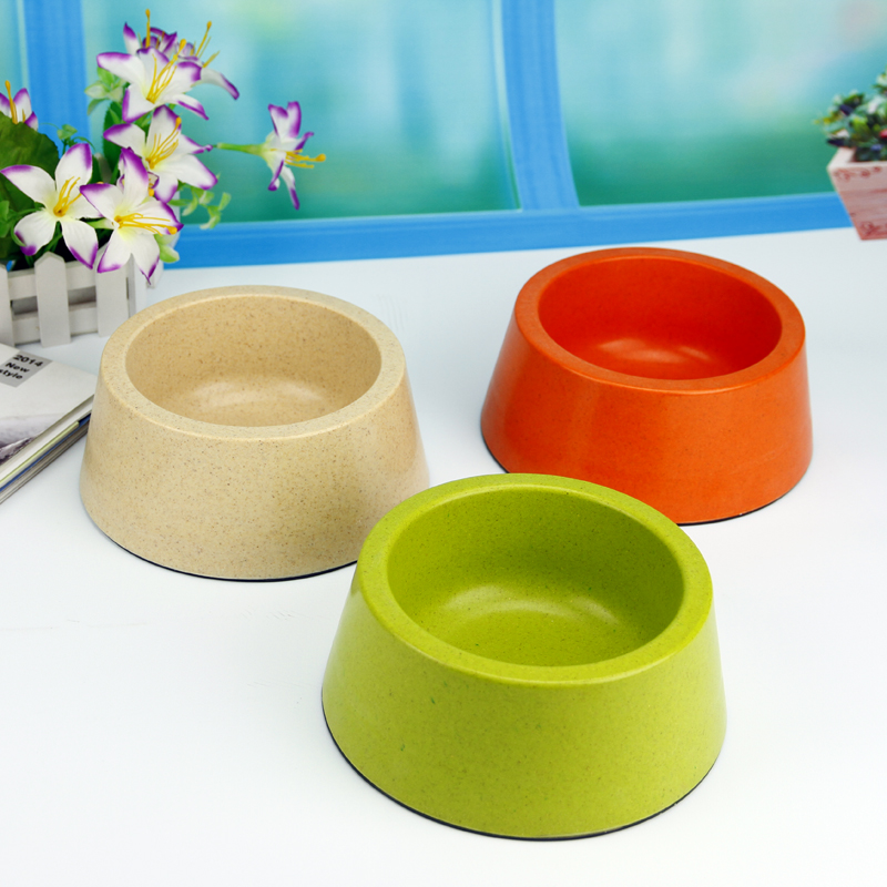 Tô tre cho chó, mèo size 15*5cm - Bamboo Fiber Bowl