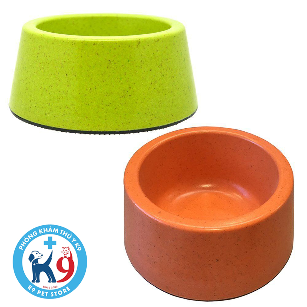 Tô tre cho chó, mèo size 22*7 - Bamboo Fiber Bowl