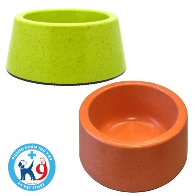 Tô tre cho chó, mèo size 22*7 - Bamboo Fiber Bowl