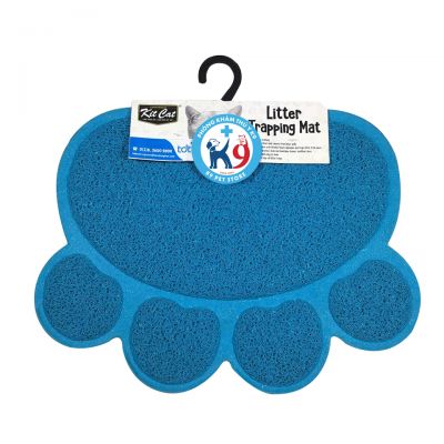 Thảm dậm chân, lót khay ăn cho chó mèo Kitcat hình bàn chân size nhỏ 30*37