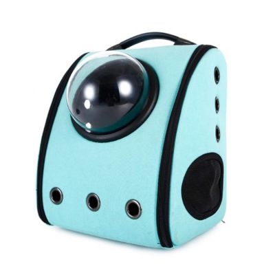 Balo phi hành gia da vận chuyển thú cưng (xanh ngọc)