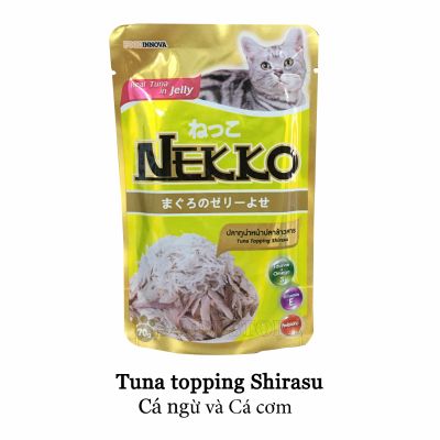 Pate Nekko cho mèo lớn vị Cá ngừ và Cá cơm 70gr