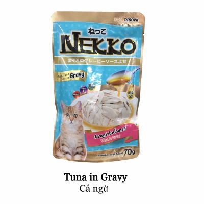 Pate Nekko cho mèo lớn vị Cá ngừ 70gr