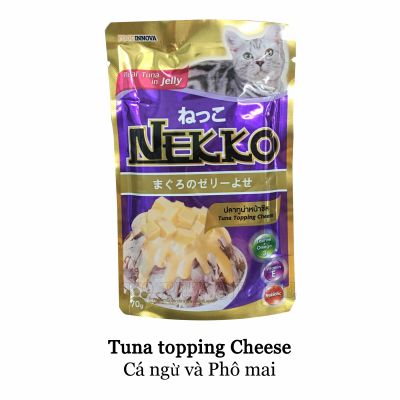 Pate Nekko cho mèo lớn vị Cá ngừ và Phô mai 70gr