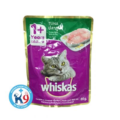 Pate Whiskas cho mèo lớn 85gr (Cá ngừ)