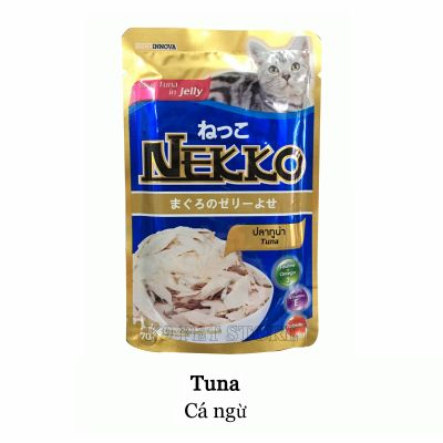 Pate Nekko cho mèo lớn vị Cá ngừ 70gr