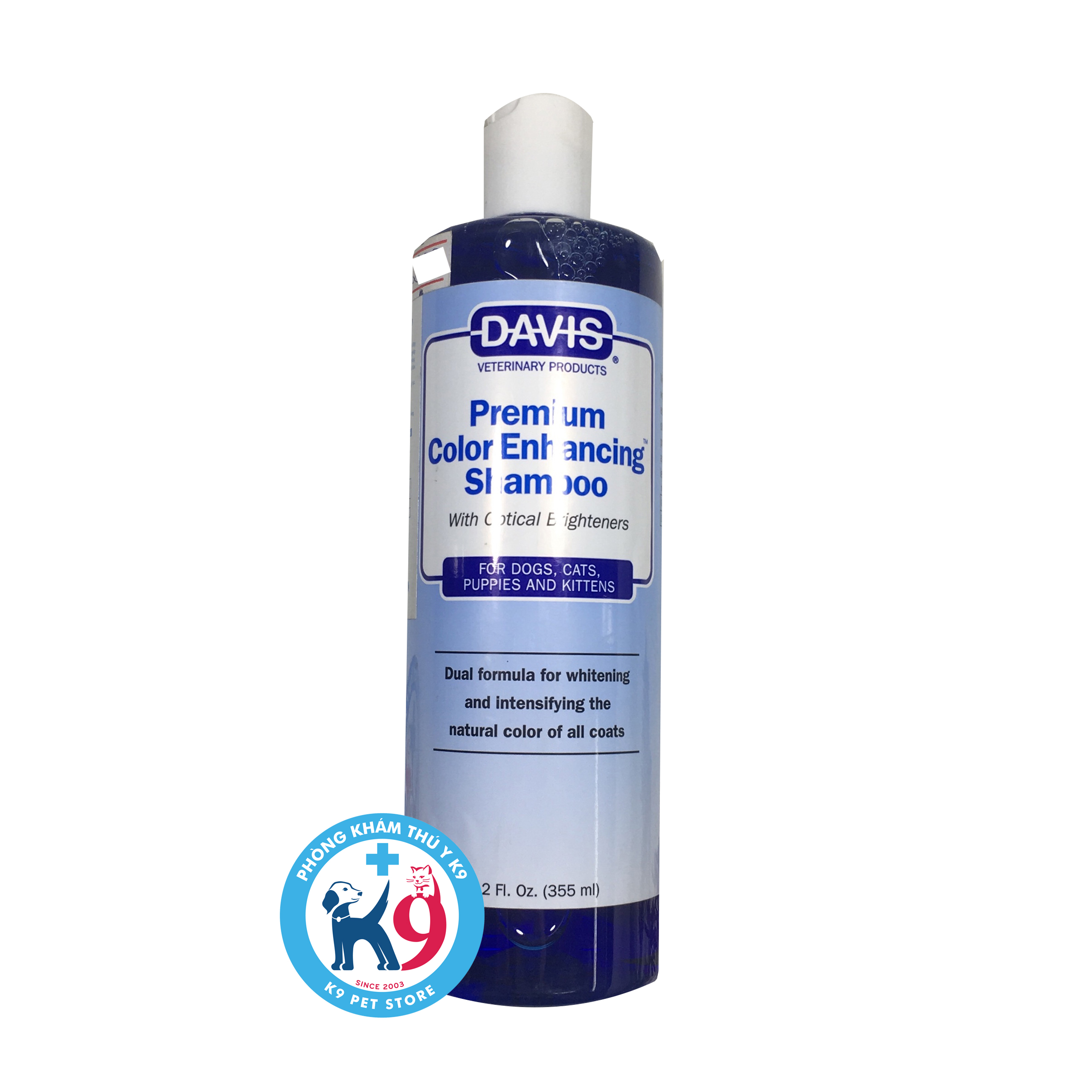Davis Color Enhancing - Sữa tắm làm trắng lông cho thú cưng 355ml