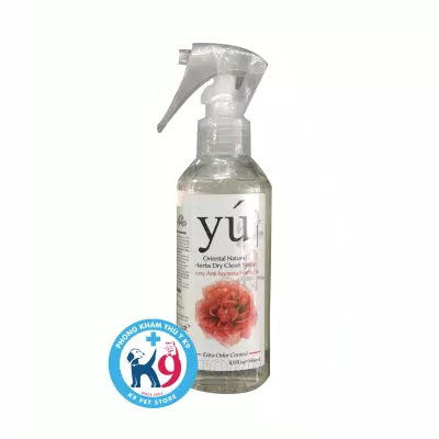 Xịt tắm khô Yu' hương hoa mẫu đơn cho chó, mèo 145ml