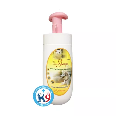 Sữa tắm diệt ve, rận, bọ chét, trị ghẻ, dưỡng lông Vime Shampoo 200ml